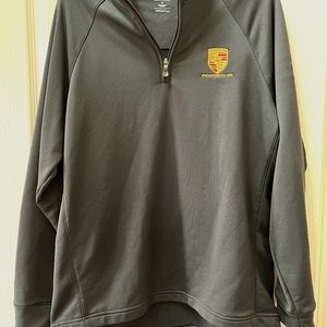 MEN'S ADIDAS CLIMALITE PORSCHE DESIGN GOLF HALF ZIP PULLOVER SIZE MEDIEUM